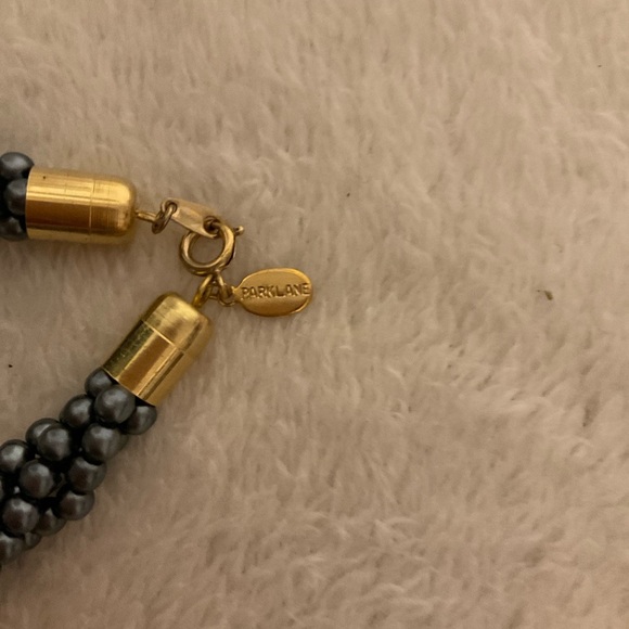 Chic Gold and Gray Beaded Bracelet - Picture 2 of 4